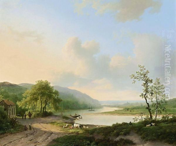 An Extensive River Landscape - view 1
