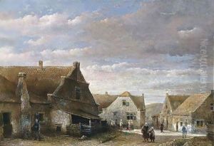 A View Of Scheveningen by Kasparus Karsen