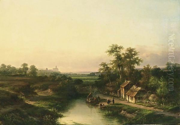 Figures In A Summer Landscape - view 1