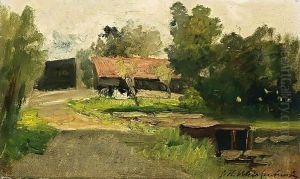 A Summer Landscape by Jan Hendrik Weissenbruch
