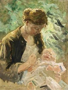 A Happy Mother by Evert Pieters