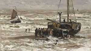 Unloading The Catch by Gerhard Arij Ludwig Morgenstje Munthe