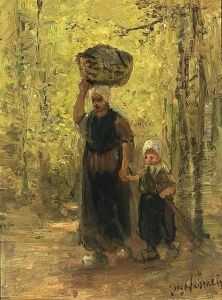 A Mother And Her Child Returning Home by Jozef Israels