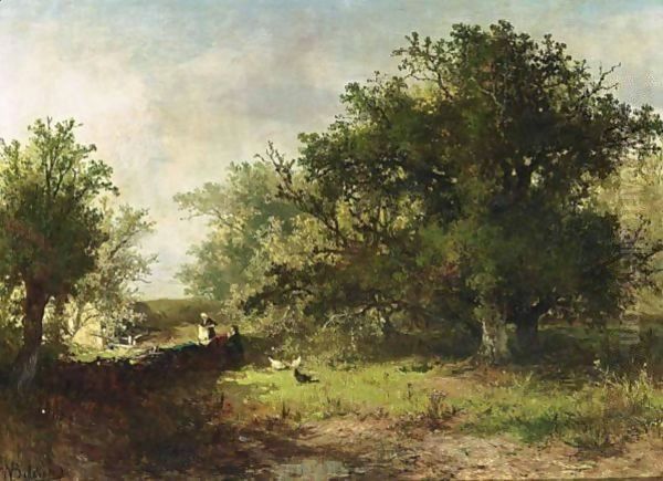 Washer Women In A Wooded Landscape, Wolfheze - view 1