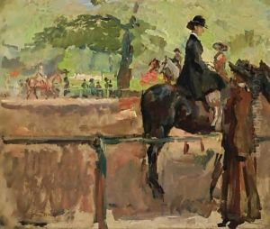 Hyde Park, Rotten Row, London by Isaac Lazarus Israels