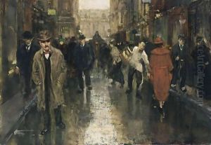 The Spuistraat In The Hague by Floris Arntzenius