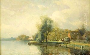 Landscape With Pond by Gustaf Fredrik Rydberg