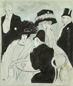 Au Cafe by Juan Gris