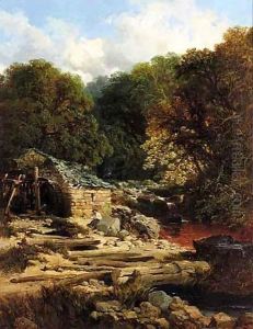 Fisherman By A Watermill thumbnail