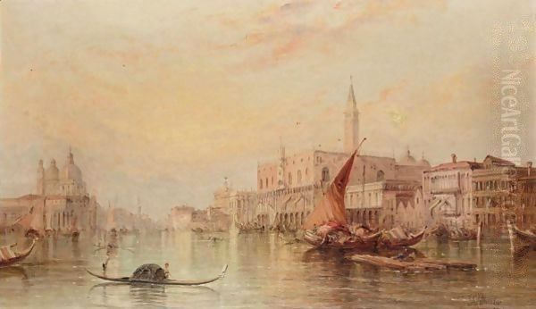 The Grand Canal With The Doge's Palace - view 1