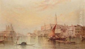 The Grand Canal With The Doge's Palace