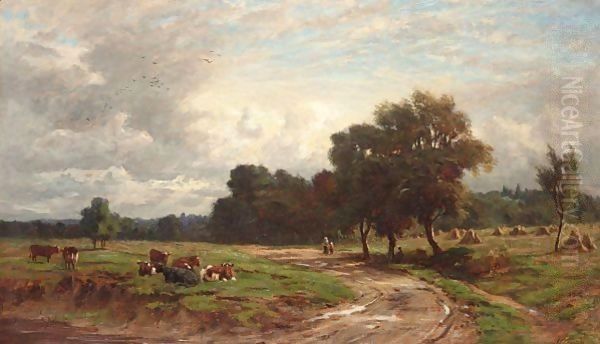 Extensive Landscape With Cattle - view 1