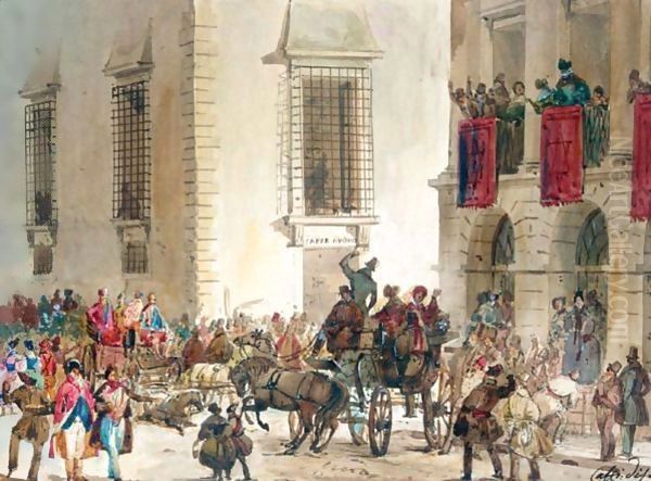 Carnival In The Via Del Corso, Rome - view 1