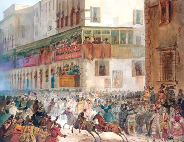 Carnival In The Via Del Campo, Rome - view 1