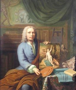 Self-Portrait Of The Artist In His Studio by Frans van Mieris