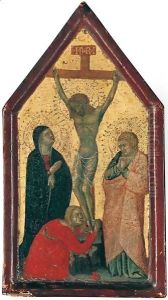 The Crucifixion by Sienese School