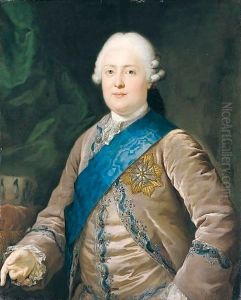 Portrait Of Friedrich August I (1750-1827), Elector And Later King Of Saxony, Half Length, Wearing A Mauve Jacket And Waistcoat And The Badge Of The Order Of The White Eagle