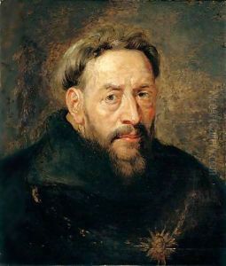 Portrait Of A Capuchin Monk, Head And Shoulders, Wearing A Chain