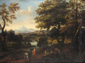 An Italianate Landscape With Erminia And The Basket Weavers