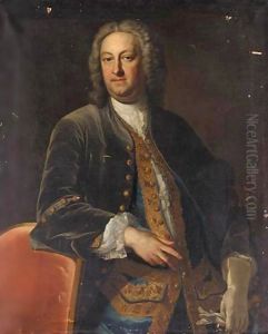 Portrait Of A Gentleman, Possibly Peter Abraham Luard (B.1703) by Jean Baptiste van Loo