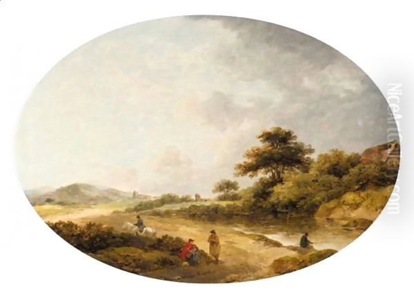 Rustics By A River In A Wooded Landscape - view 1
