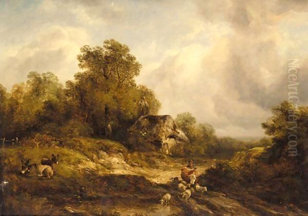Droving Cattle And Sheep - view 1