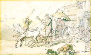 Posting In Ireland by Thomas Rowlandson