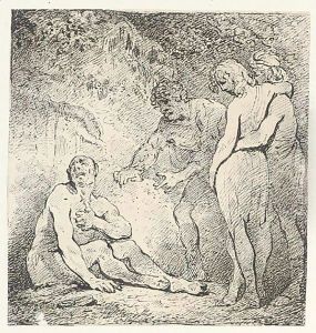 Job And His Comforters by Thomas Rowlandson