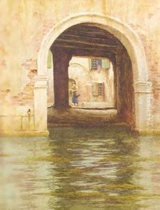 A Side Canal, Venice by Helen Mary Elizabeth Allingham
