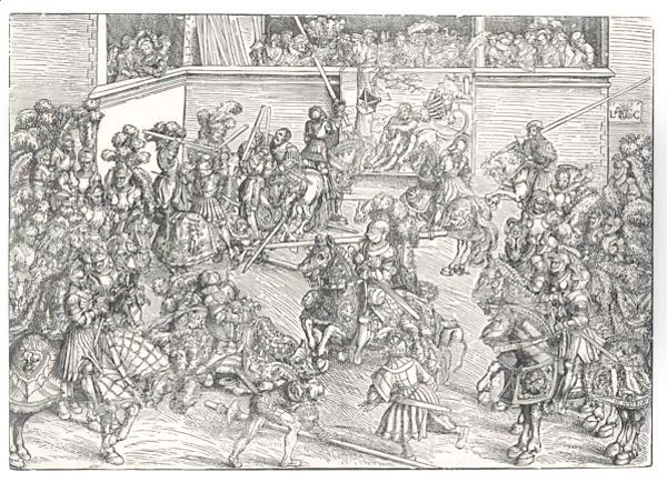 The Second Tournament With The Tapestry Of Samson And The Lion (Hollstein 117) - view 1
