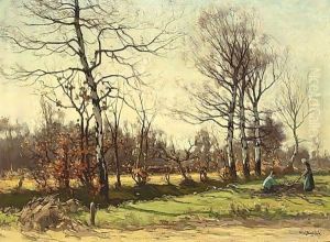 Landschap Met Berken by Paul Bodifee