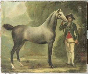 Cheval Tenu Par Un Valet Dans Un Paysage Cheval Tenu Par Un Valet Dans Un Paysage