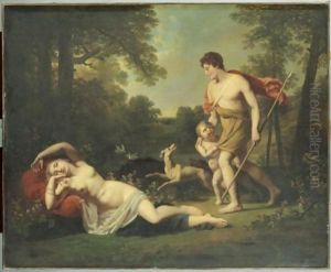 Venus Et Adonis by Jacques-Antoine Vallin