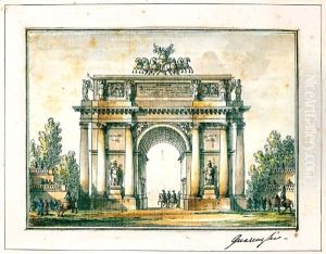 Arco Di Trionfo Con Soldati