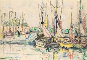 Concarneau, Les Thoniers by Paul Signac
