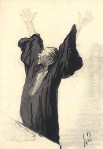 LA avocat Pathetique by Honore Daumier