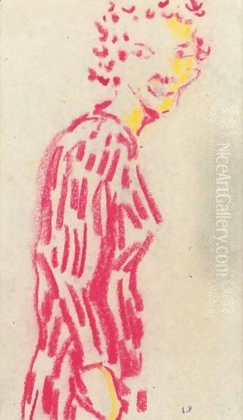 Femme En Robe Rouge - view 1