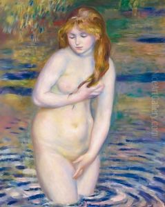 Jeune Femme Se Baignant by Pierre Auguste Renoir