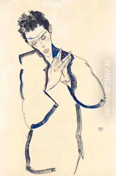 Selbstbildnis Mit Gefalteten Handen (Self-Portrait With Folded Hands) - view 1