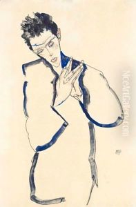 Selbstbildnis Mit Gefalteten Handen (Self-Portrait With Folded Hands)