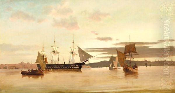 Boats On The Coast Of Constantinople - view 1