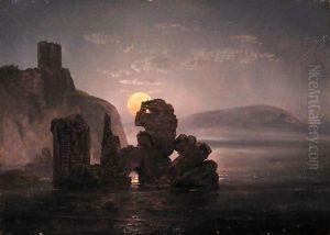 Ruiner Ved Baia (Ruins Near Baia) by Johan Christian Clausen Dahl