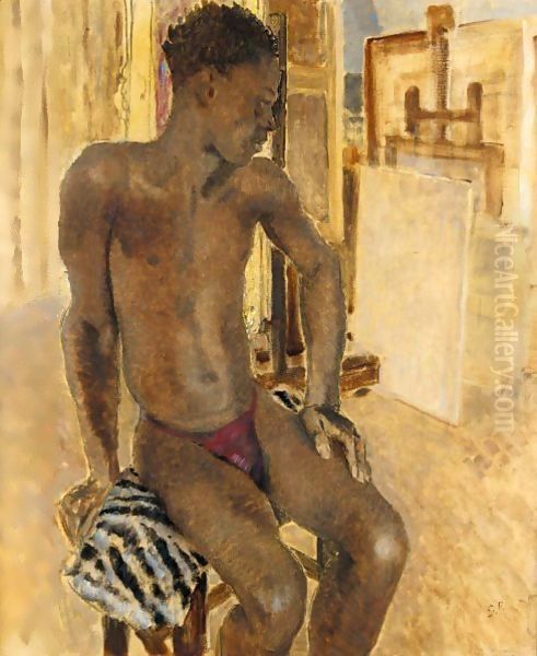 Negro Model In Studio - view 1