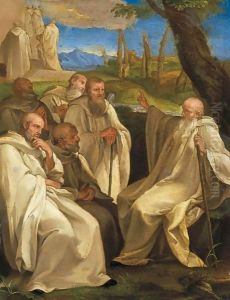 Visione Di San Romualdo by Andrea Sacchi