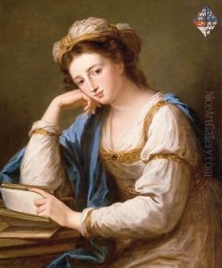 Portrait Of Lady Louisa Dorothea Holroyd (Died 1854) by Angelica Kauffmann