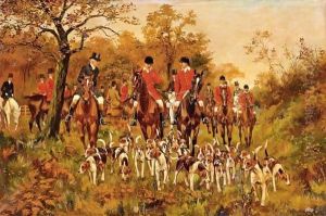 The Pytchley Hunt by George Derville Rowlandson