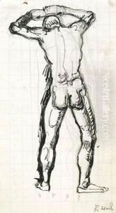 Mannlicher Ruckenakt (Studie Zu Die Wahrheit) by Ferdinand Hodler