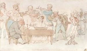 Playing In Parts by Thomas Rowlandson
