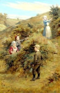 Blackberry Gatherers by John Hodgson Campbell