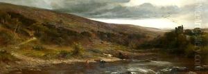 Okehampton Catle, Dartmoor by James Aumonier